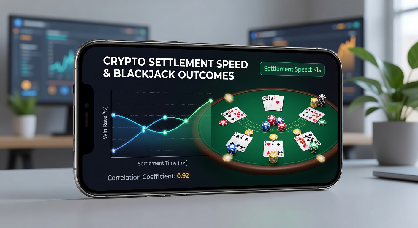 Close-up of mobile screen showing multiple blackjack hands alongside real-time crypto wallet balance updates
