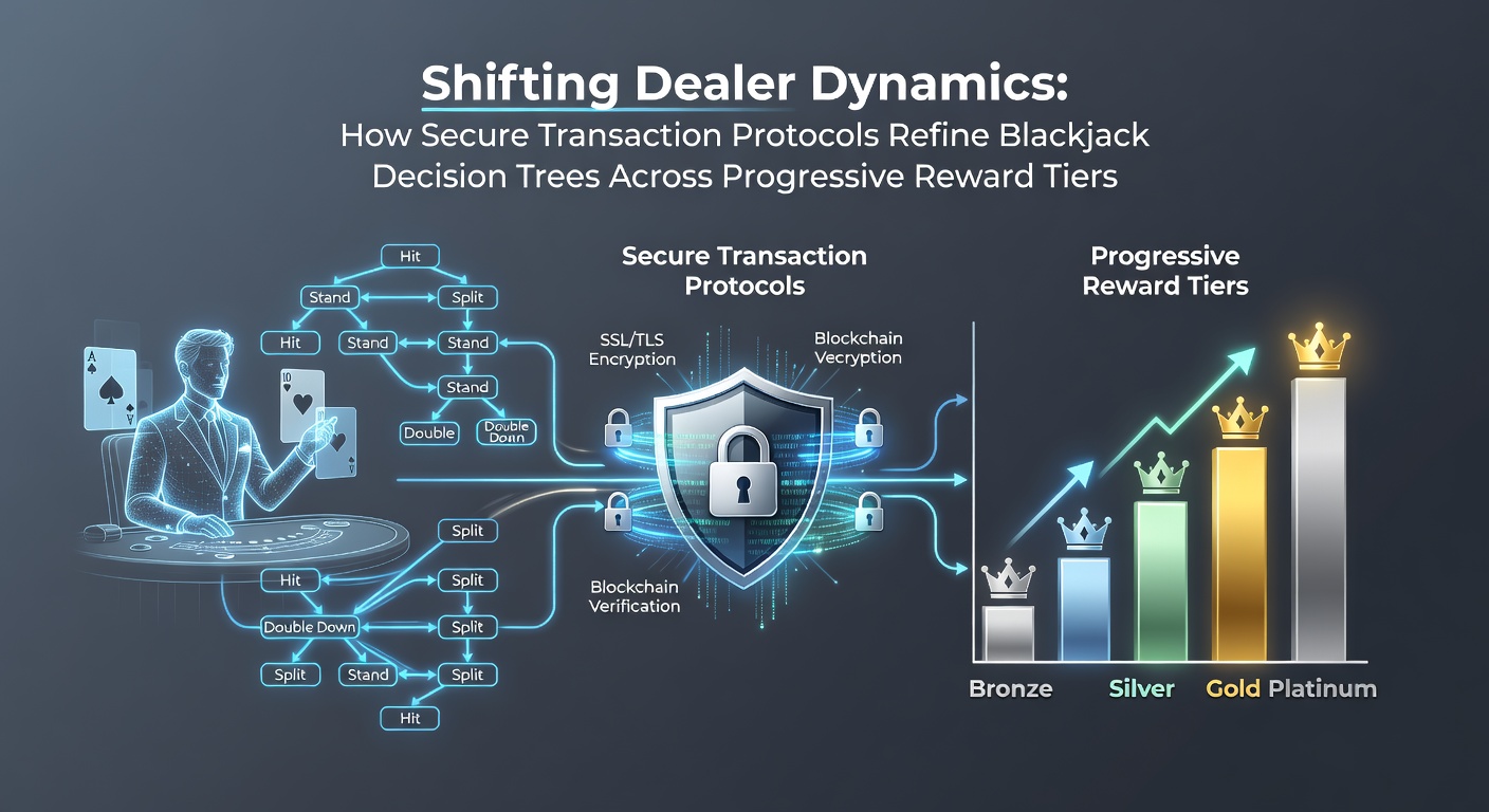 Secure transaction protocols integrated into online blackjack platforms showing encrypted payment flows and decision interfaces