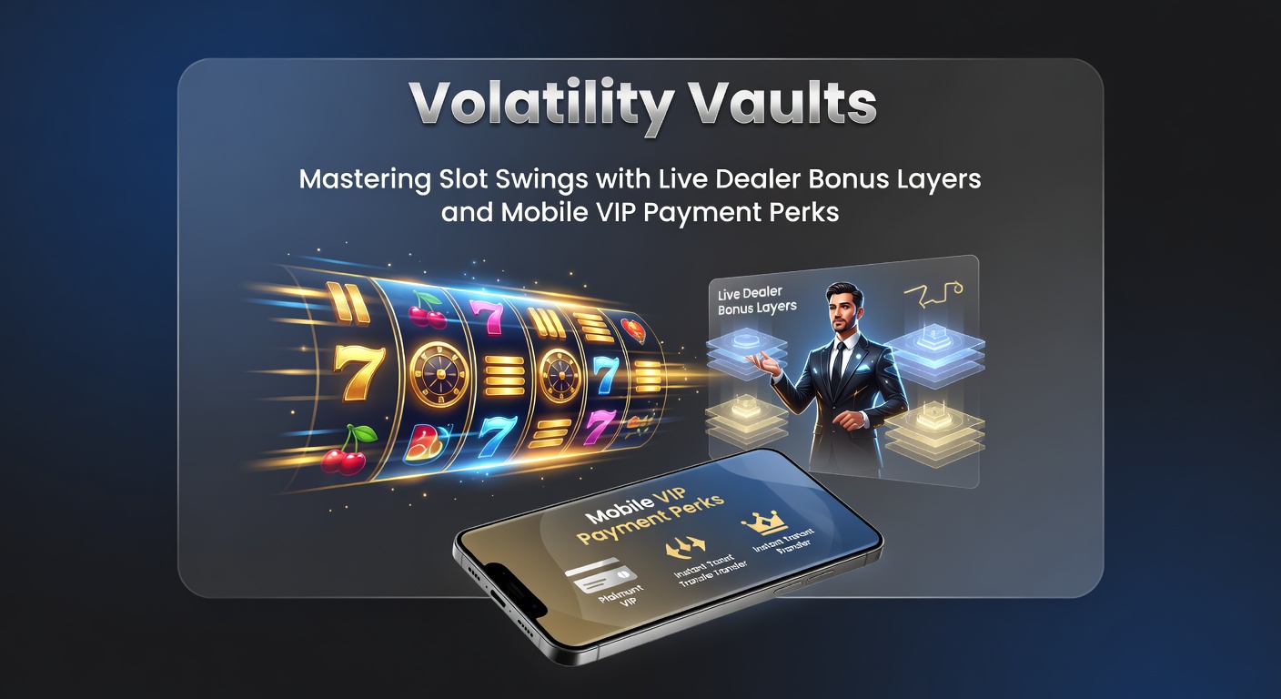 Live dealer at a blackjack table with overlaid slot vault graphics and mobile VIP perk notifications, highlighting bonus integration